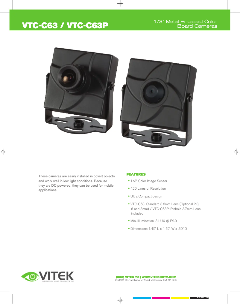 Page n°1 - Manuel utilisateur Vitek VTC-C63P