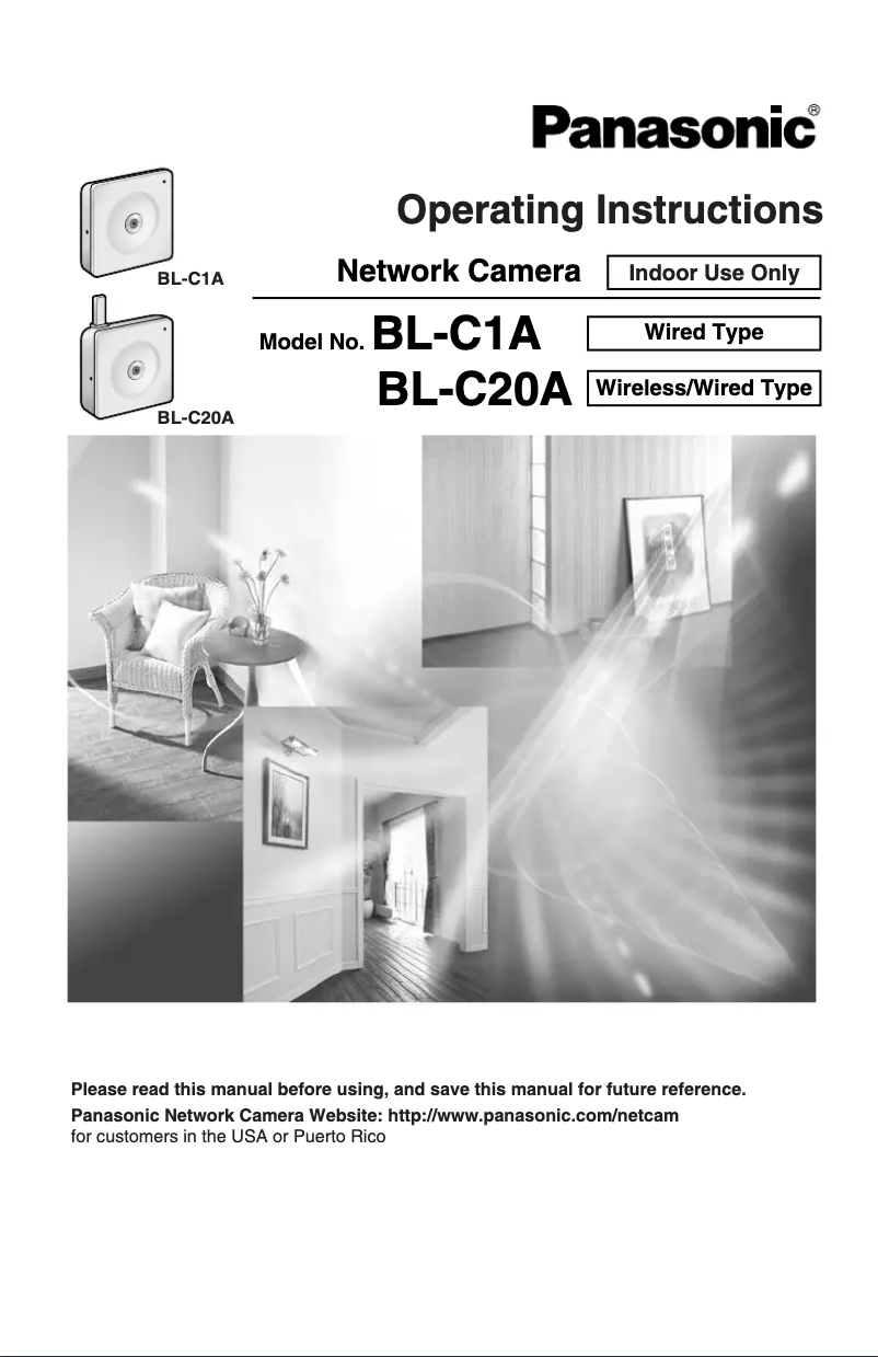 Page 1 de la notice Manuel utilisateur Panasonic BL-C20A