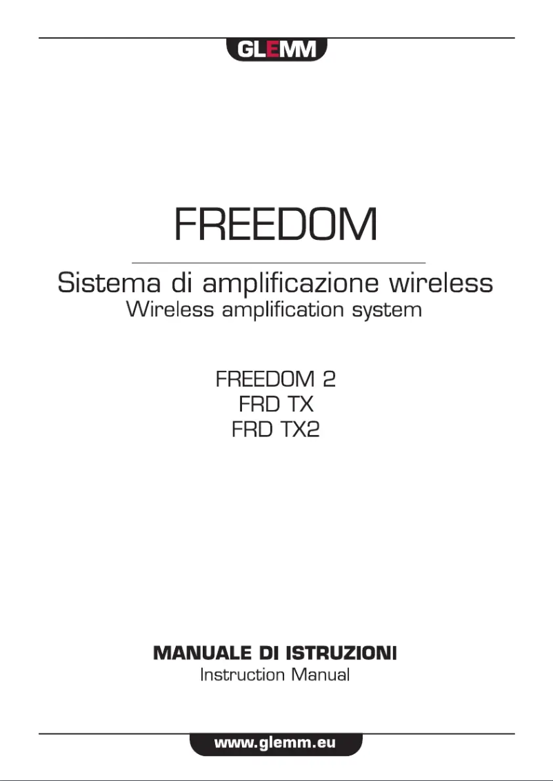 Image de la première page du manuel de l'appareil Freedom 2 FRD TX2