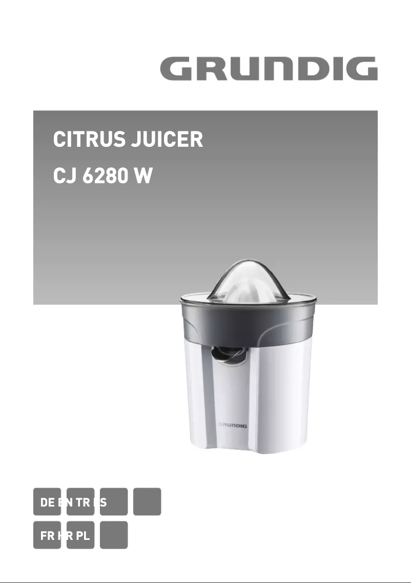 Image de la première page du manuel de l'appareil CJ 6280 W