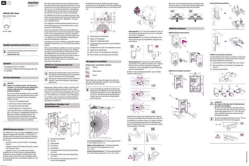 Page 1 de la notice Manuel utilisateur Merten 565669
