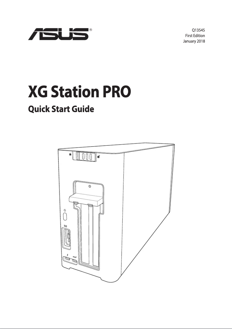 Page 1 de la notice Manuel utilisateur Asus XG Station Pro