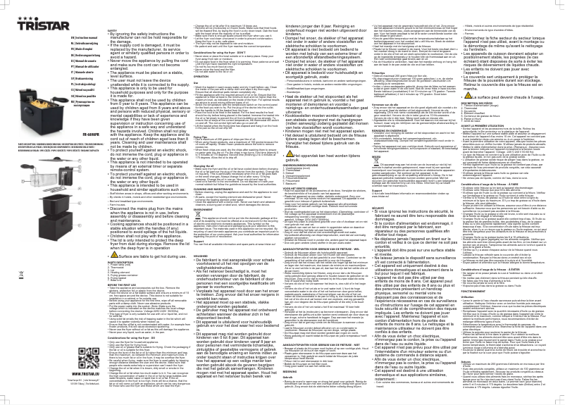 Page 1 de la notice Manuel utilisateur TriStar FR-6898PR