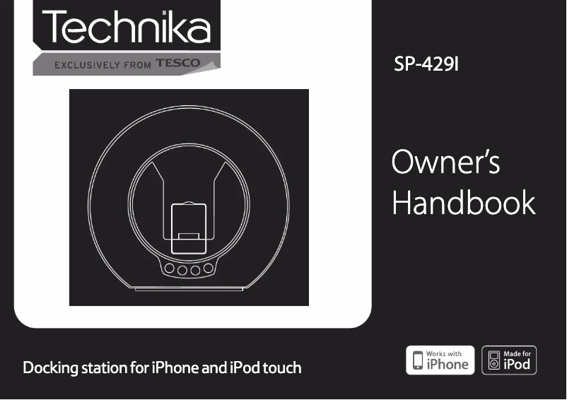 Page 1 de la notice Manuel utilisateur Technika Tesco SP-429I