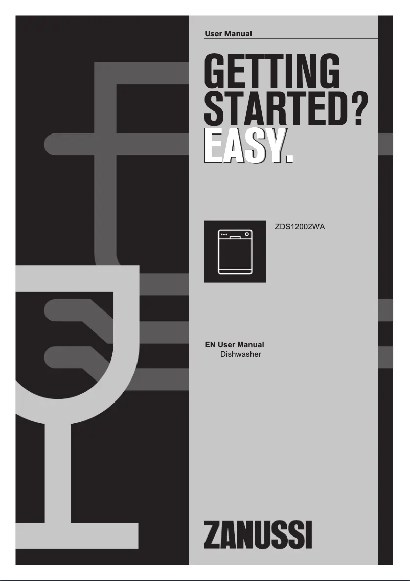 Page n°1 - Mode d'emploi Zanussi ZDS12002WA