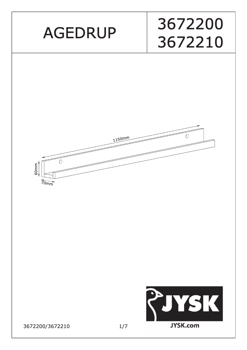 Image de la première page du manuel de l'appareil Agedrup
