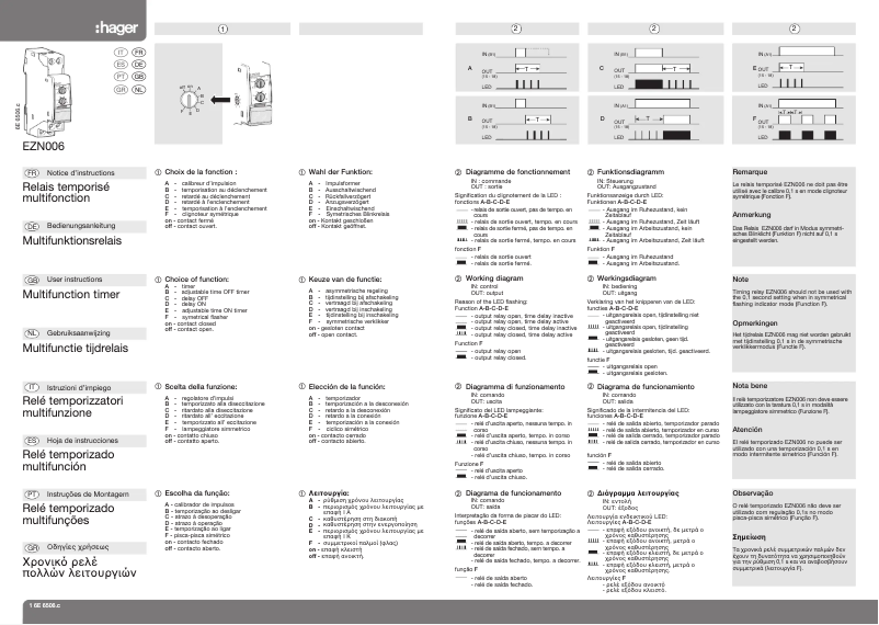Image de la première page du manuel de l'appareil EZN006