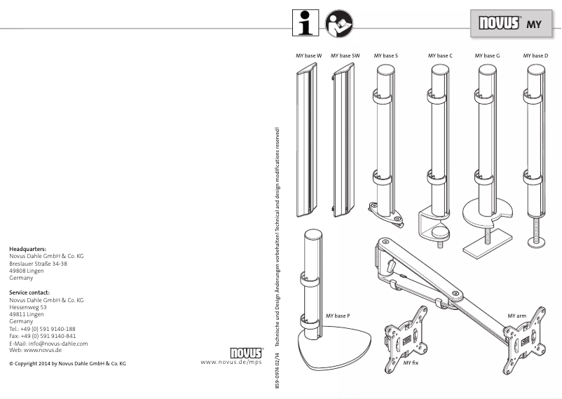 Page n°1 - Manuel utilisateur Novus MY Twin Fix D