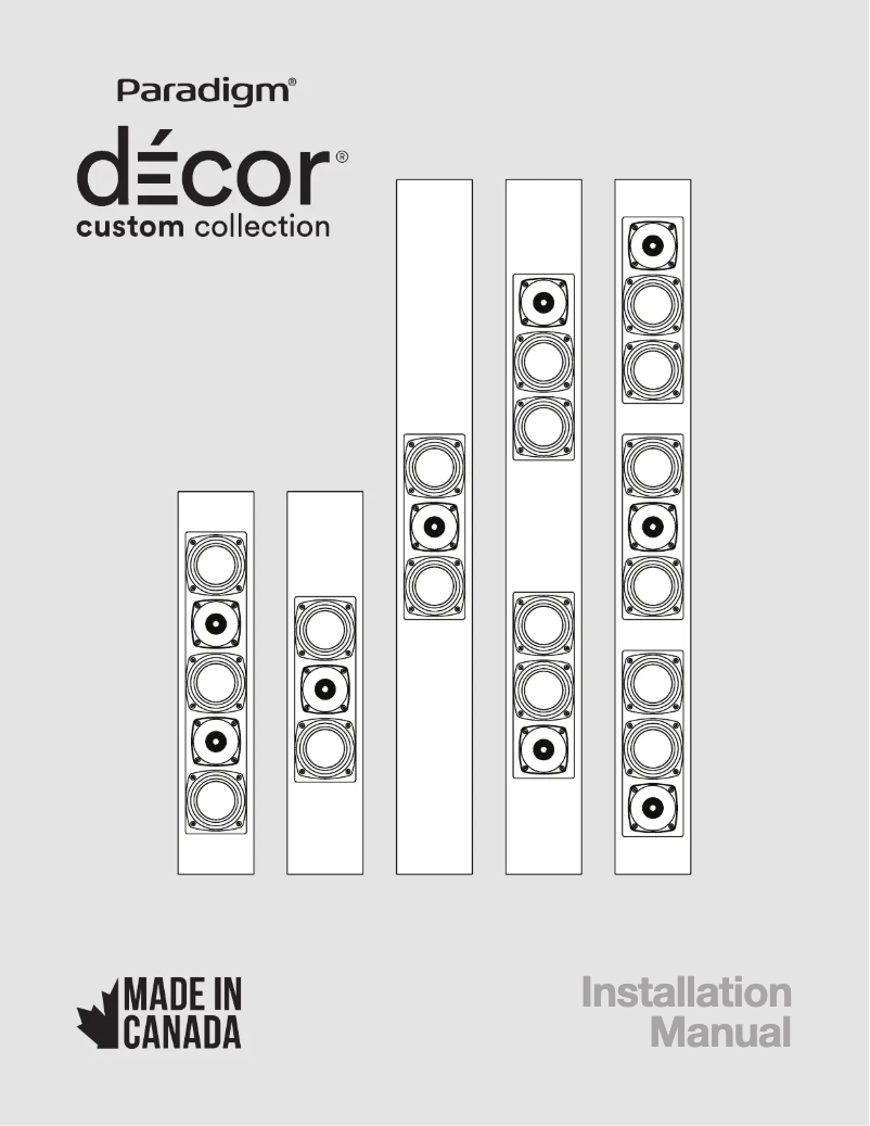 Image de la première page du manuel de l'appareil Decor 2S v2