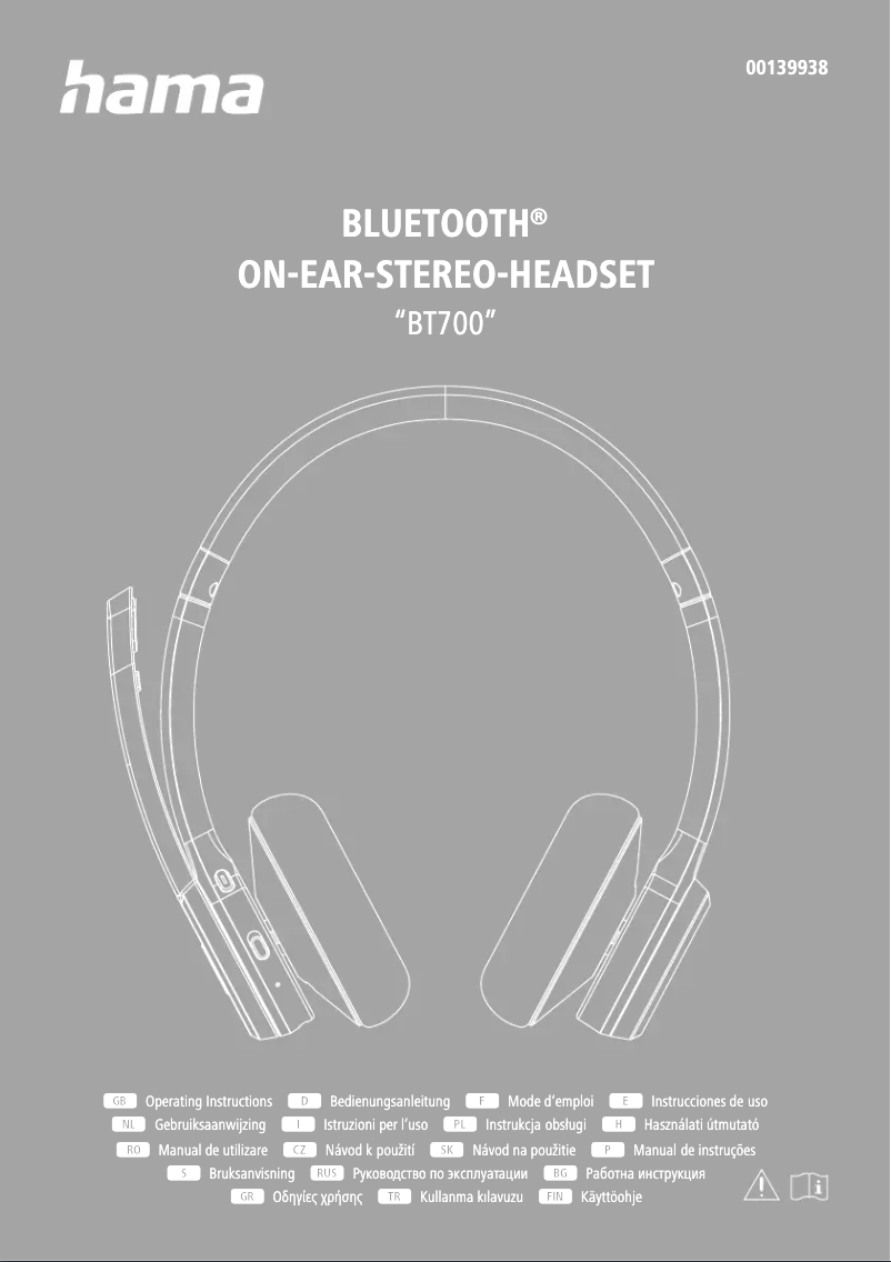 Page 1 de la notice Manuel utilisateur Hama BT700