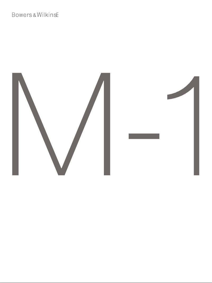 Image de la première page du manuel de l'appareil M-1