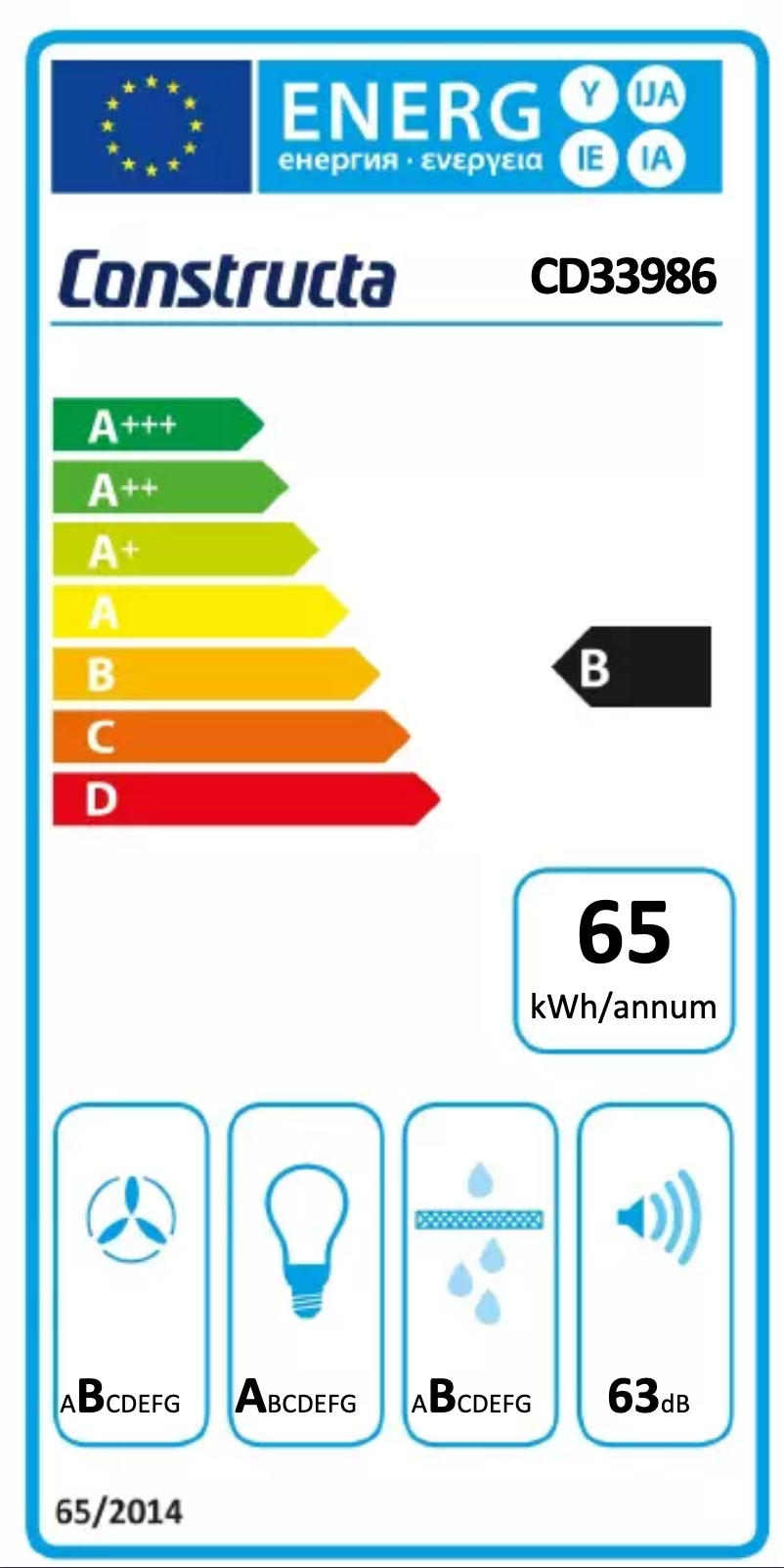 Page n°1 - Label énergétique Constructa CD33986