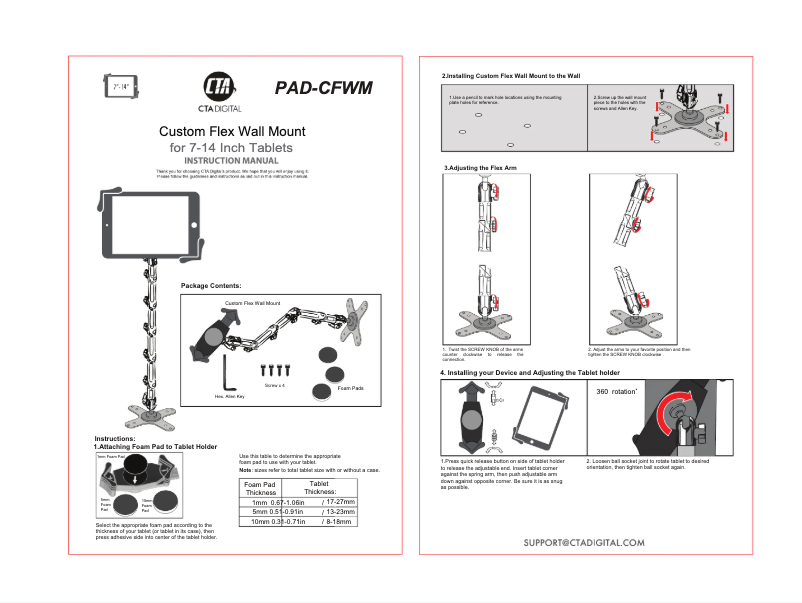 Image de la première page du manuel de l'appareil PAD-CFWM