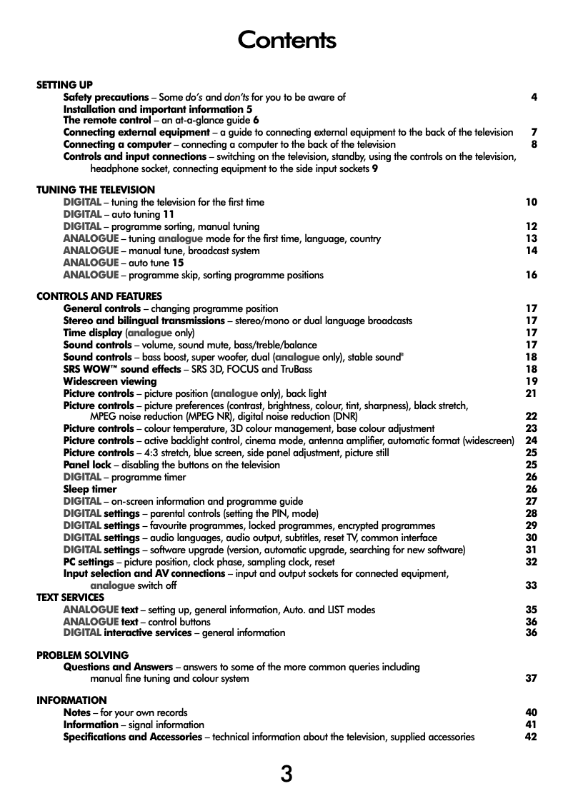 Page 1 de la notice Manuel utilisateur Toshiba 32C3035D