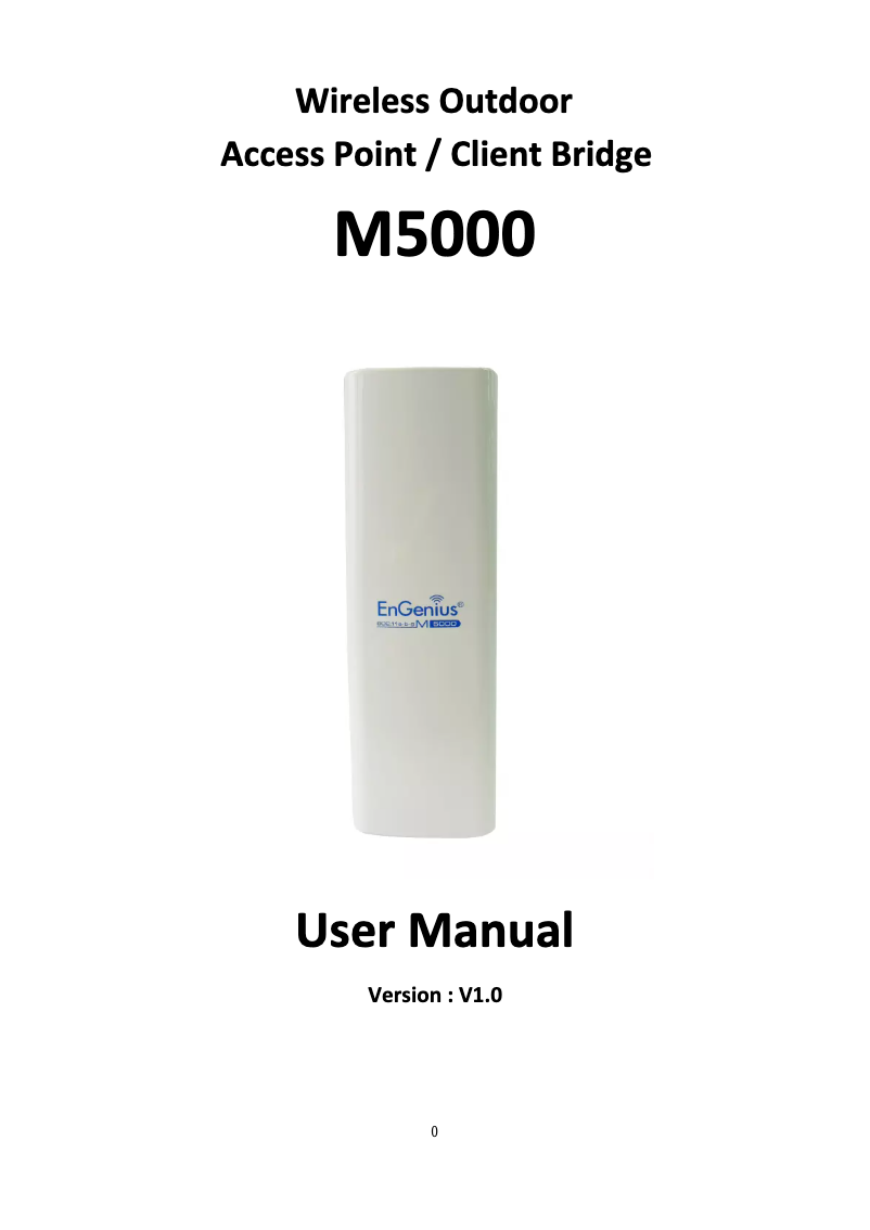 Image de la première page du manuel de l'appareil M5000