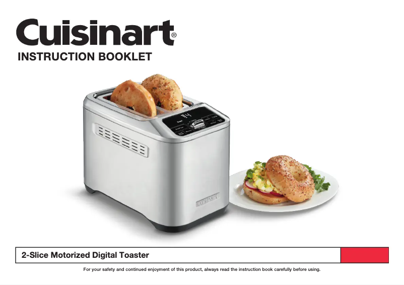 Page 1 de la notice Manuel utilisateur Cuisinart CPT-520