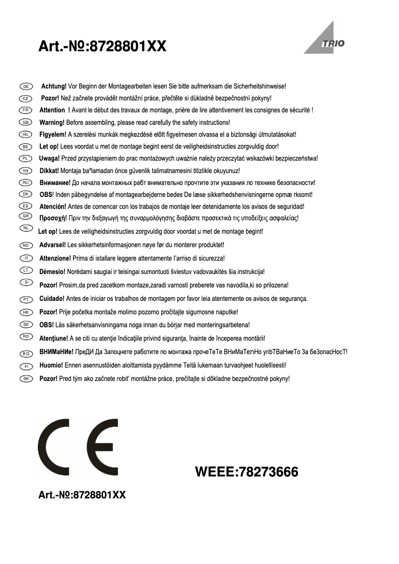 Image de la première page du manuel de l'appareil Bolou 872880106