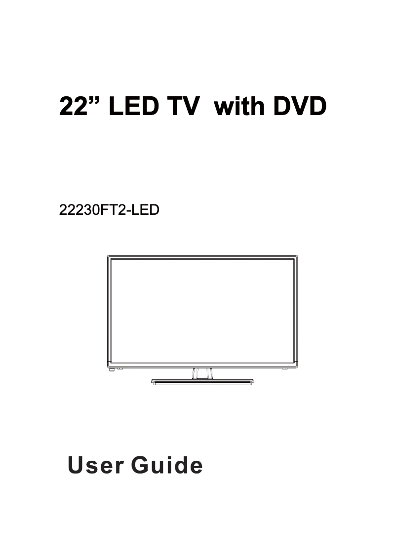 Image de la première page du manuel de l'appareil 22230FT2-LED