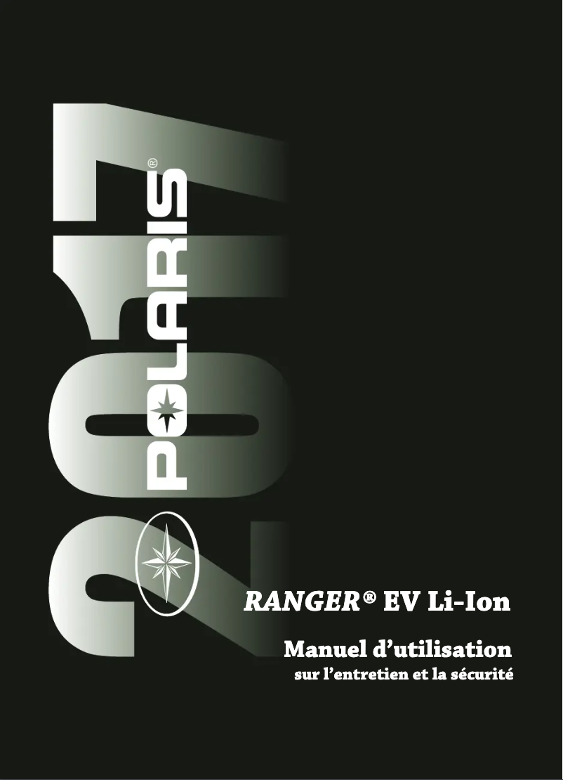Image de la première page du manuel de l'appareil Ranger EV Li-Ion (2017)