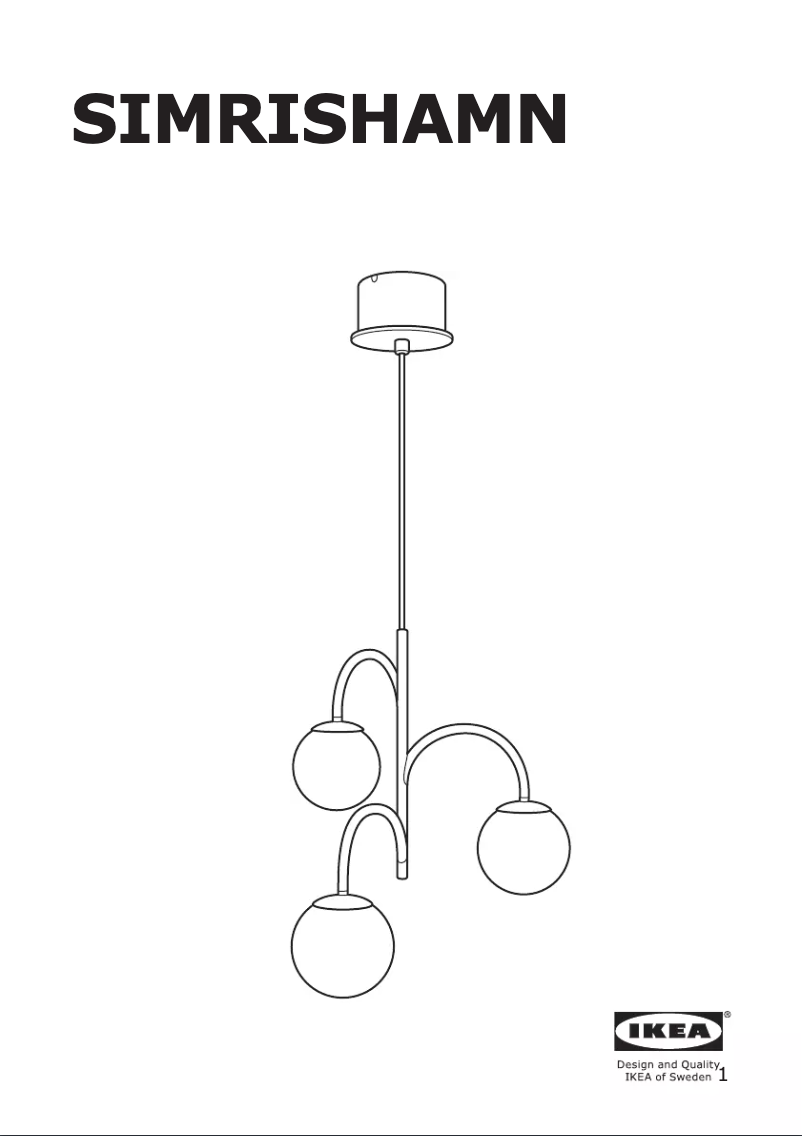 Page 1 de la notice Instructions / montage Ikea SIMRISHAMN