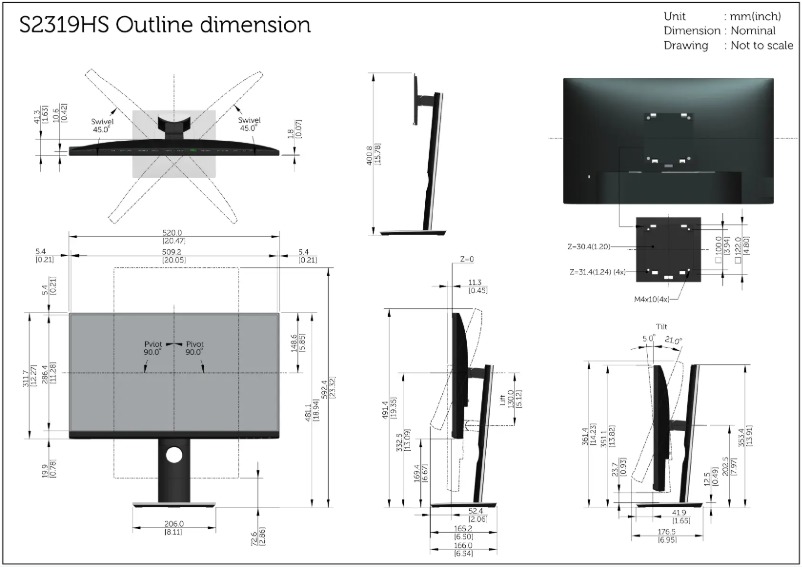 Image de la première page du manuel de l'appareil S2319HS