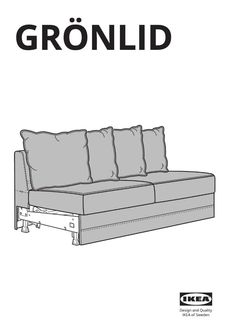 Page 1 de la notice Manuel utilisateur Ikea GRÖNLID 105.004.36
