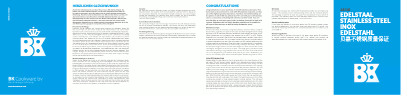 Page 1 de la notice Manuel utilisateur BK Conical Cool