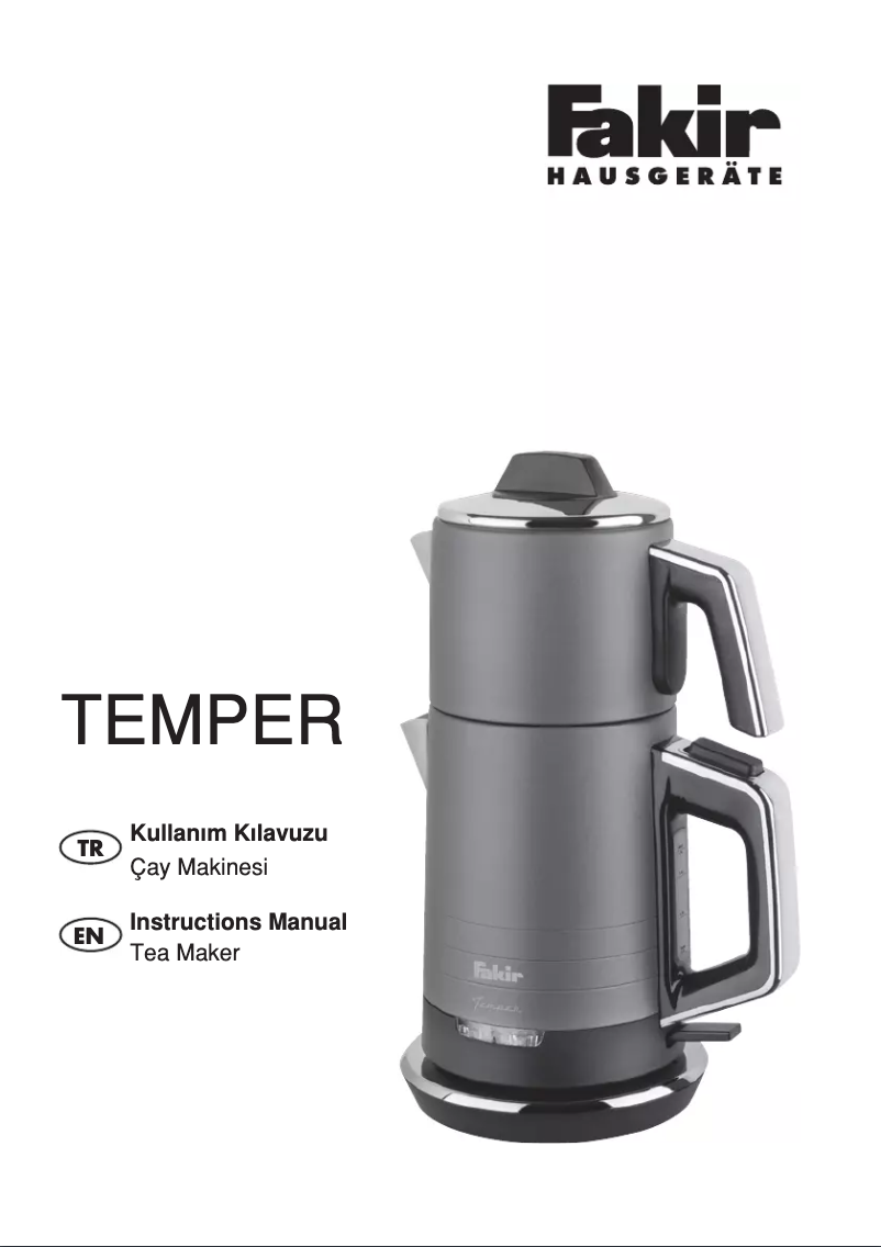 Page 1 de la notice Manuel utilisateur Fakir Temper