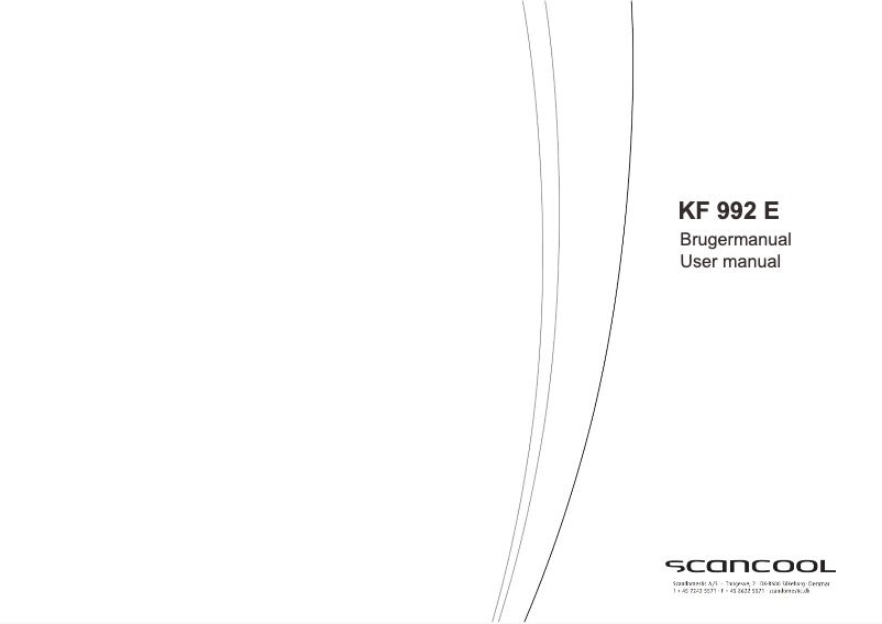 Page 1 de la notice Manuel utilisateur Scandomestic KF 992 E