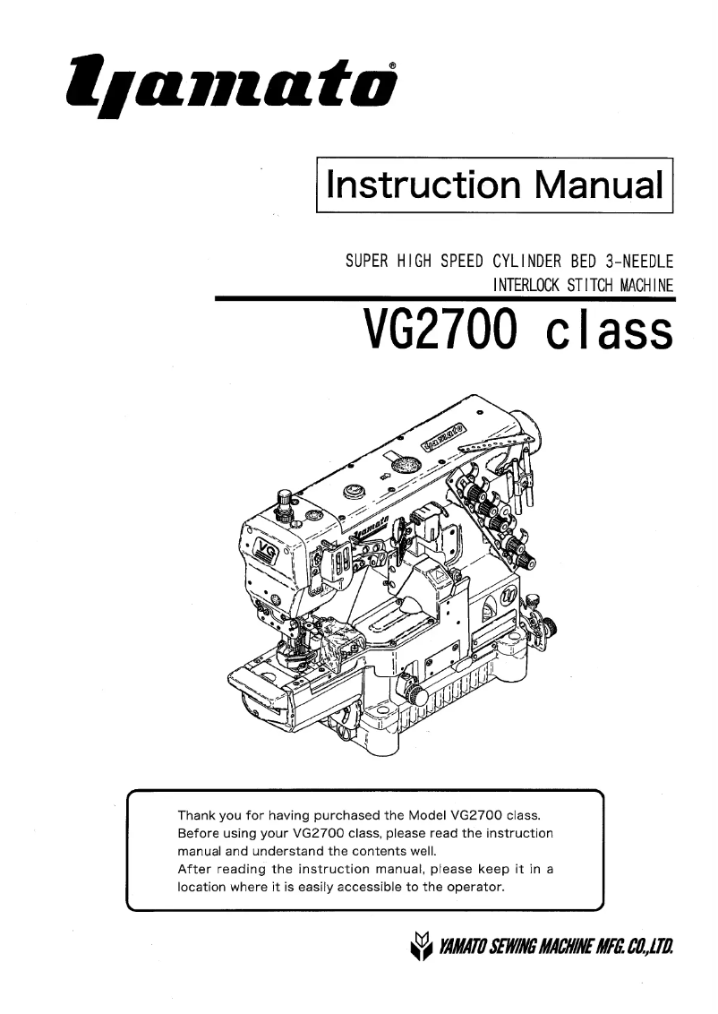 Página 1 del manual Manual de usuario Yamato VG2700 class