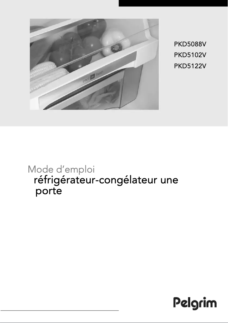 Page 1 de la notice Mode d'emploi Pelgrim PKD5102V