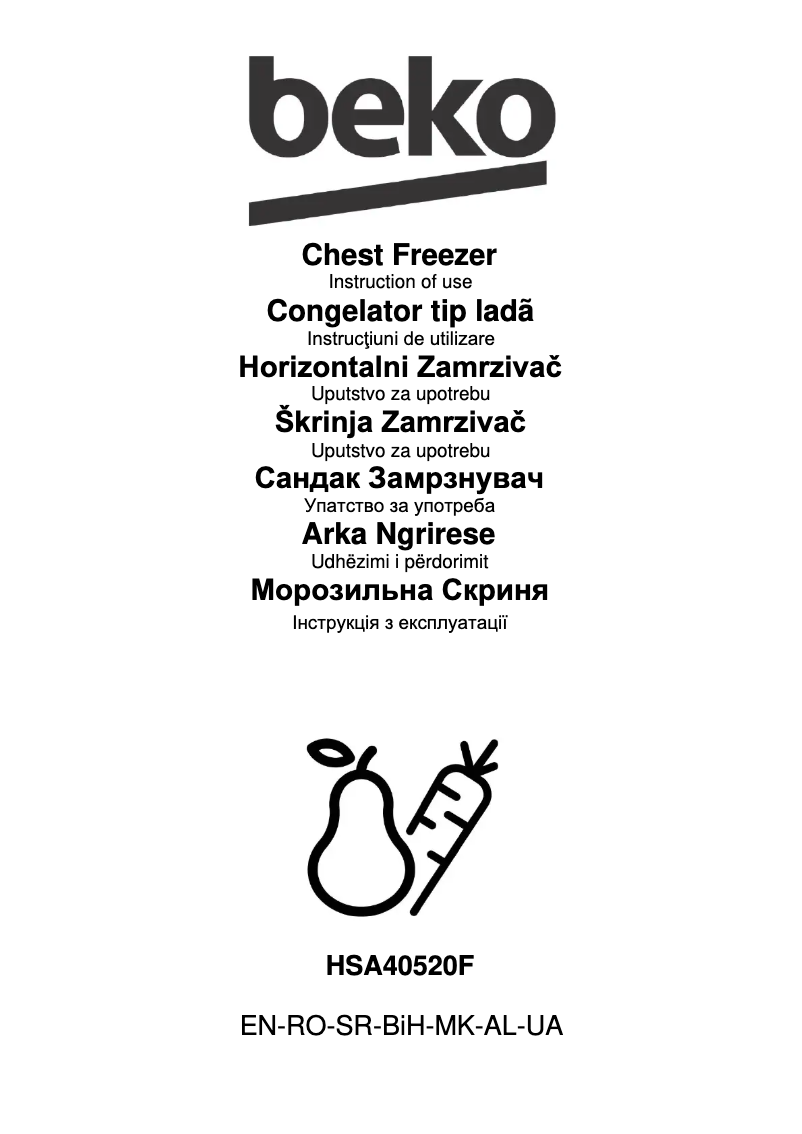 Image de la première page du manuel de l'appareil HSA40520F