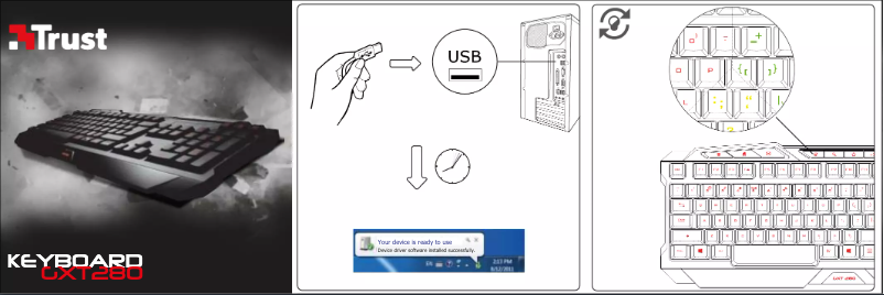 Page n°1 - Manuel utilisateur Trust GXT 280