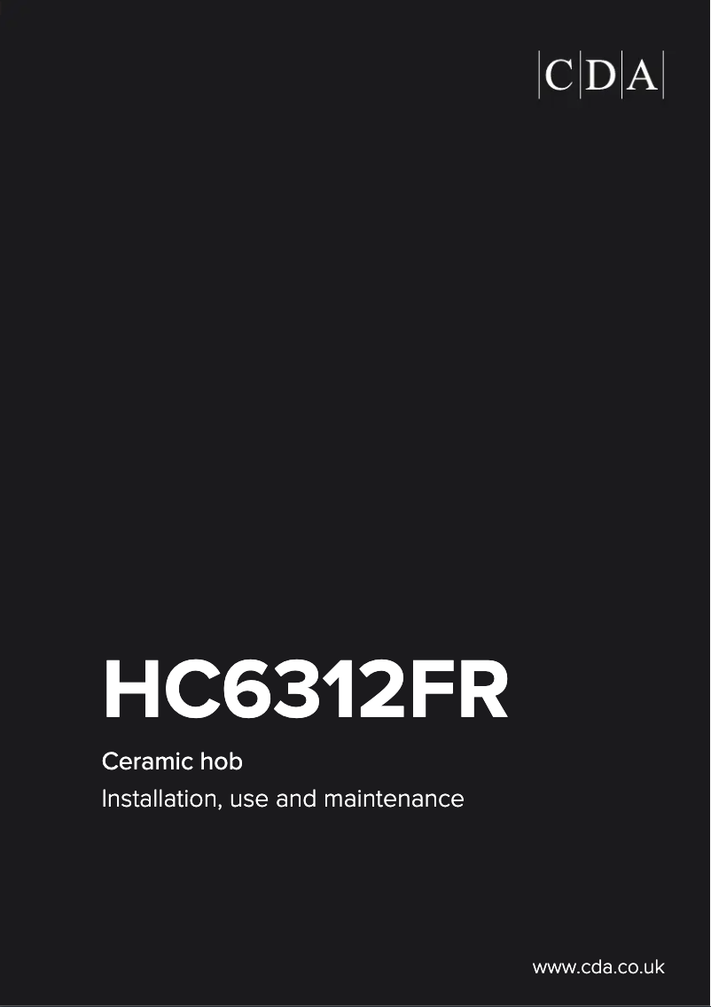 Page 1 de la notice Manuel utilisateur CDA HC6312FR