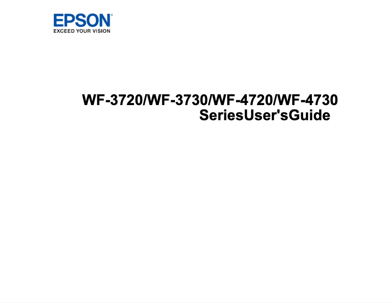 Imagen de la primera página del manual del dispositivo WorkForce Pro WF-3730