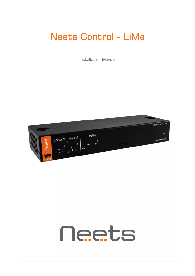 Image de la première page du manuel de l'appareil LiMa