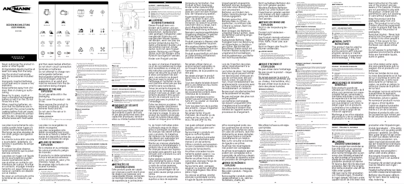 Page 1 de la notice Manuel utilisateur Ansmann HS230B