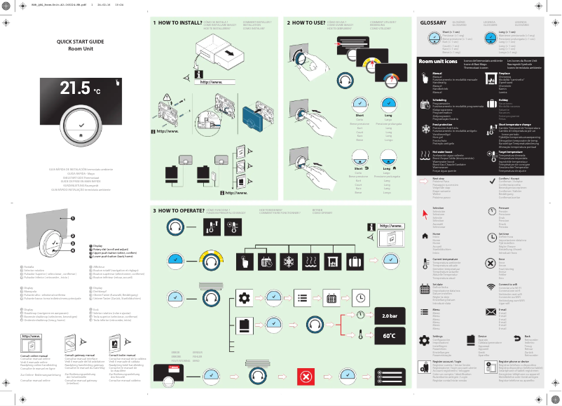 Página 1 del manual Manual de usuario Baxi Connect TXM