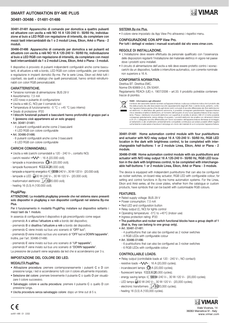 Image de la première page du manuel de l'appareil 30481