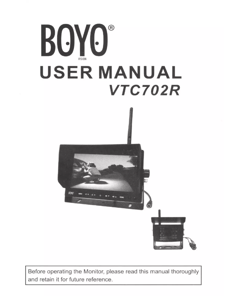 Página 1 del manual Manual de usuario Boyo VTC702R