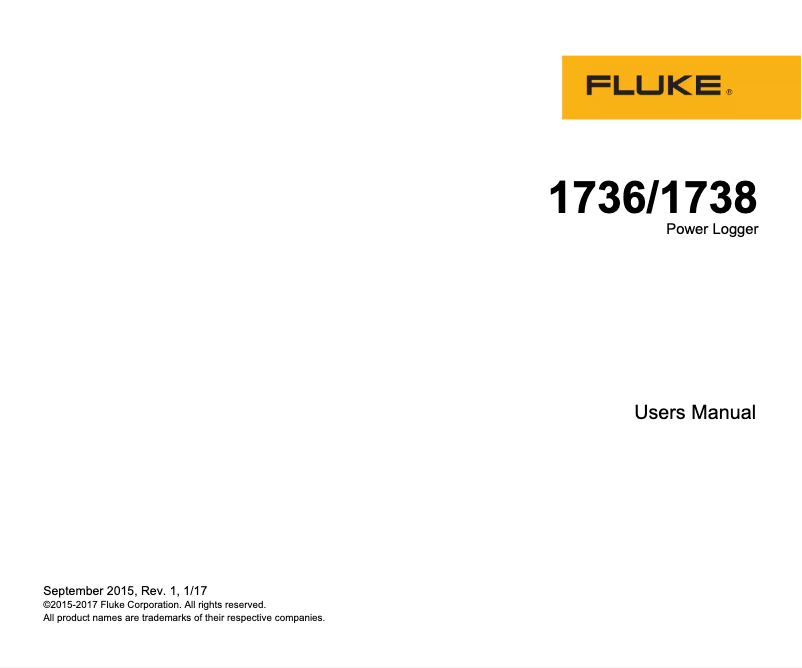 Image de la première page du manuel de l'appareil 1738