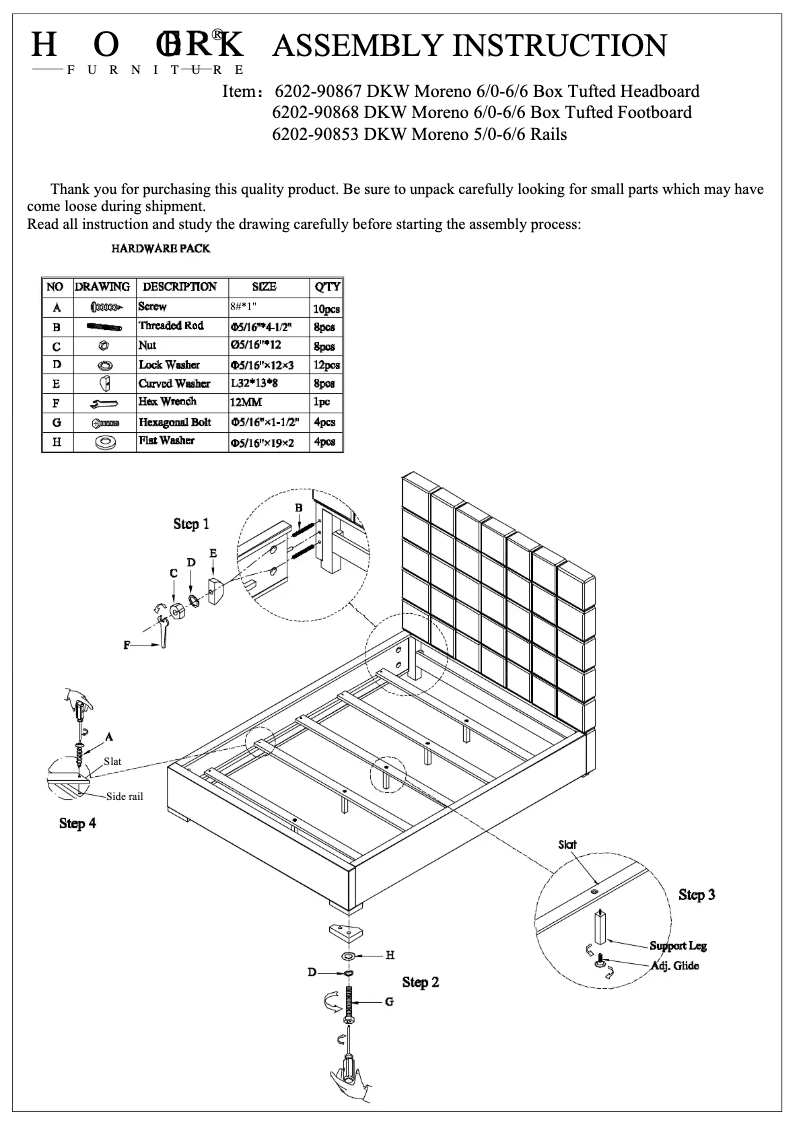 Page n°1 - Manuel utilisateur Hooker 6202-90867 DKW