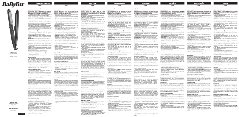 Página 1 del manual Manual de usuario BaByliss ST493E