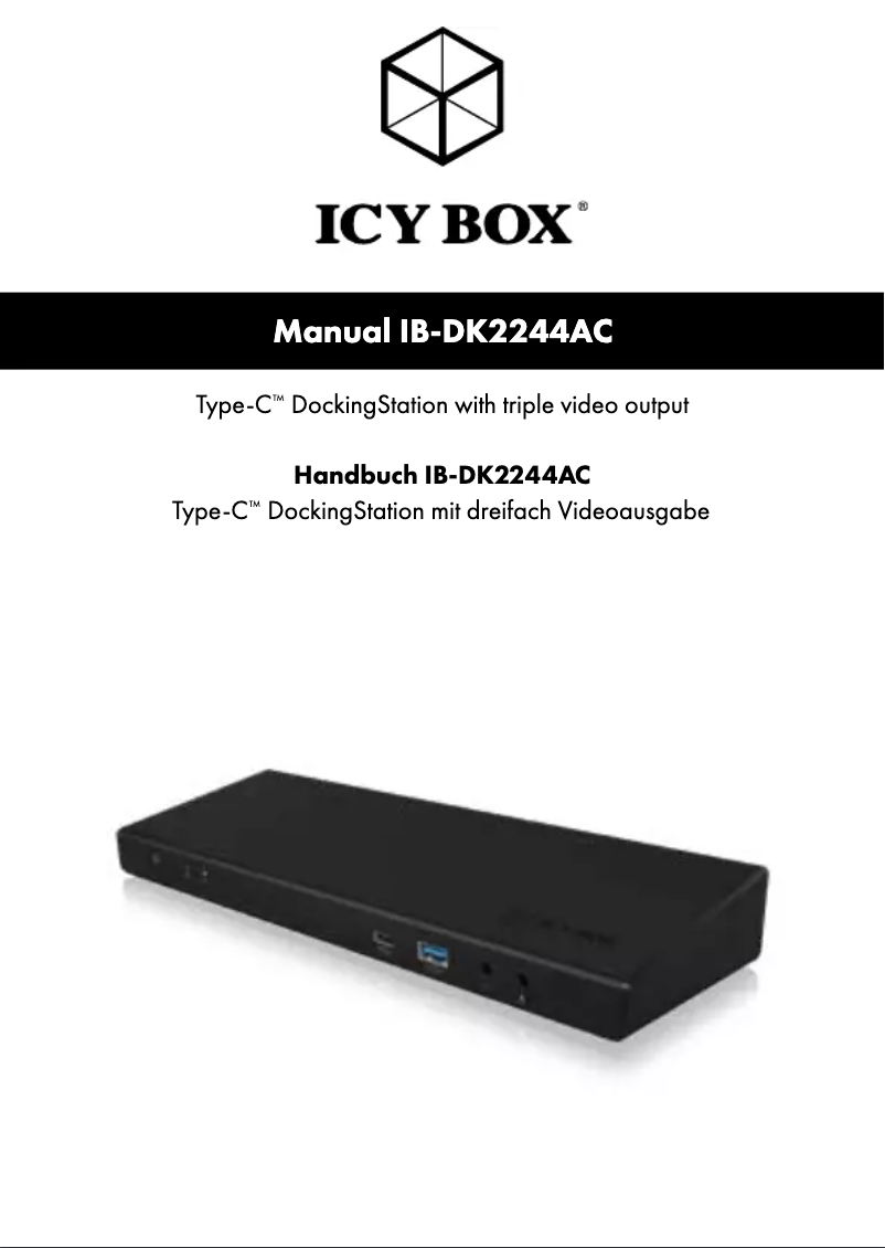 Página 1 del manual Manual de usuario Raidsonic IB-DK2244AC