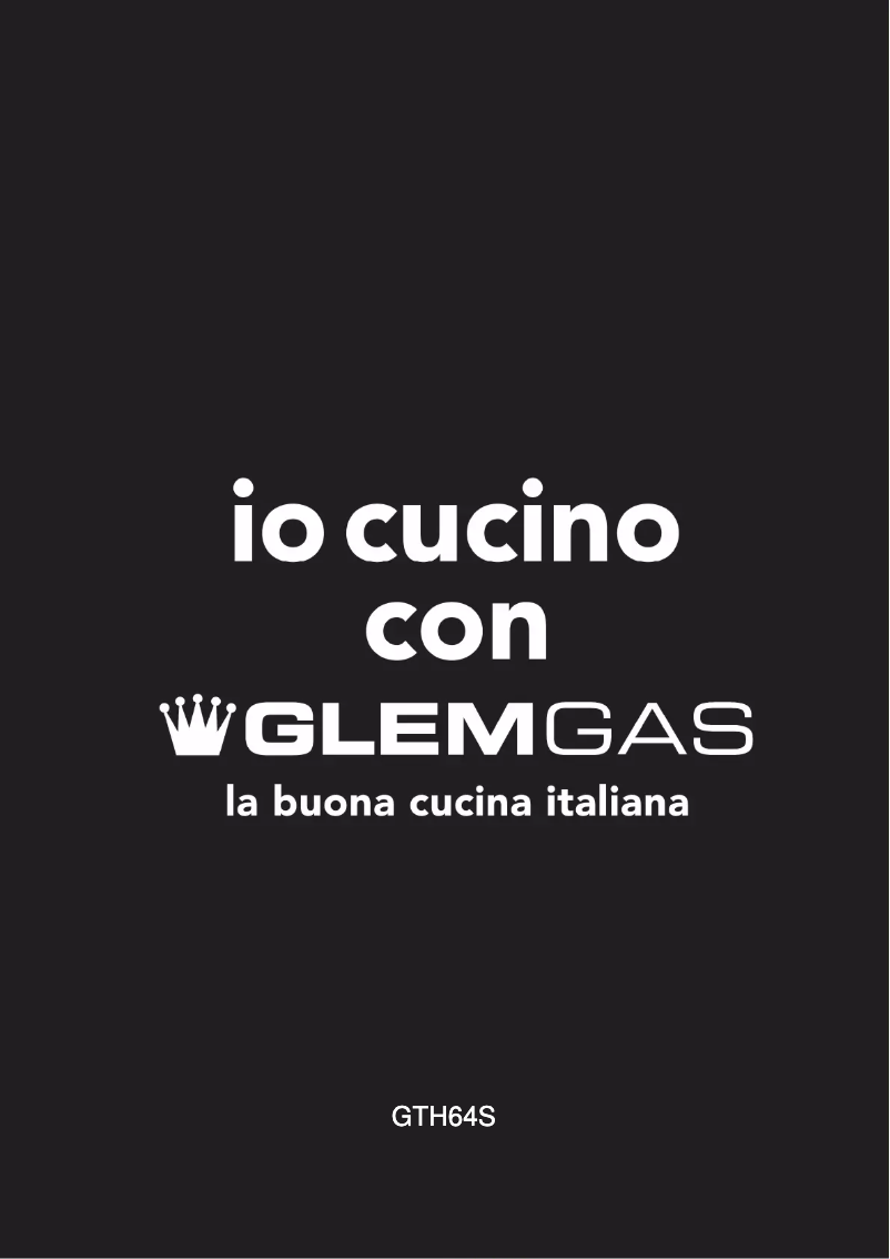 Page 1 de la notice Manuel utilisateur Glem Gas GTH64S