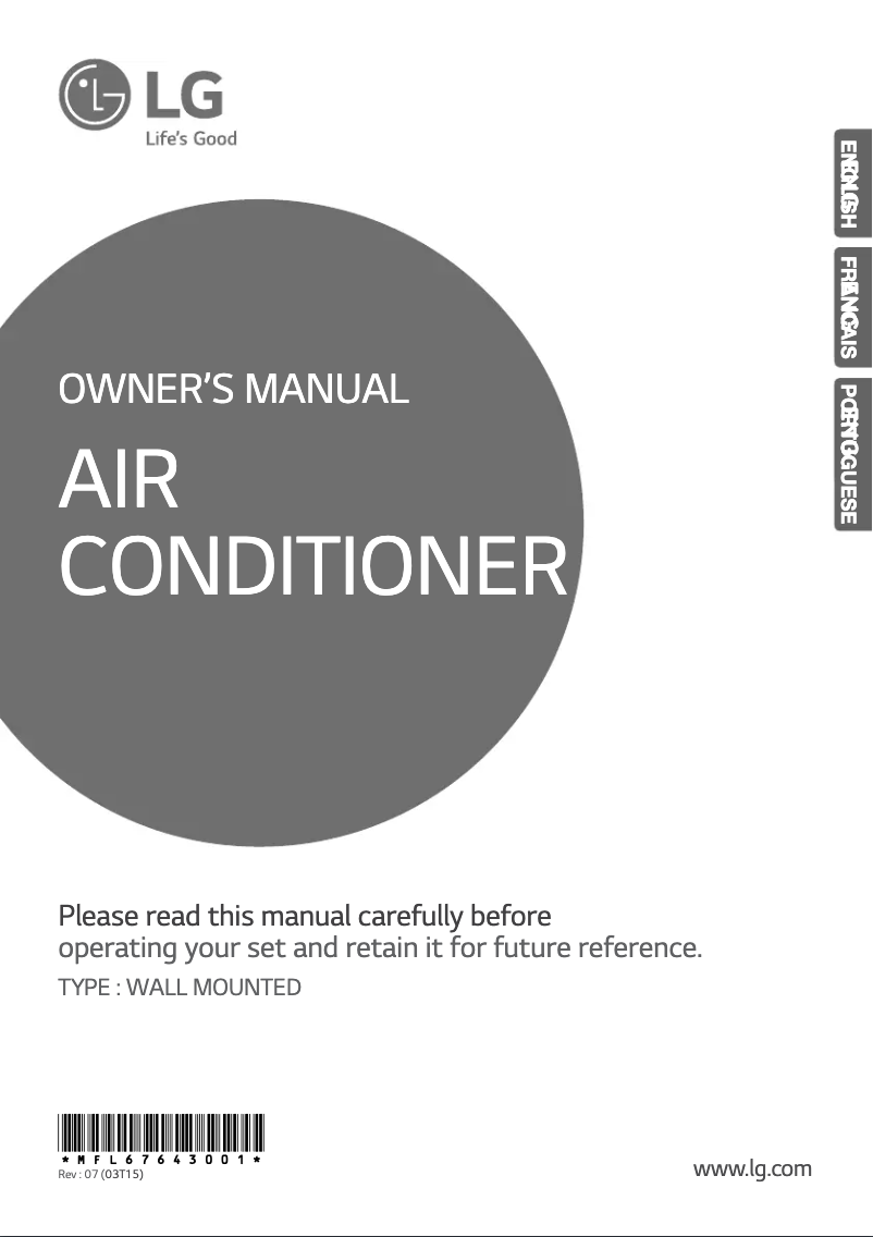 Página 1 del manual Manual de usuario LG HSNC186C8E4