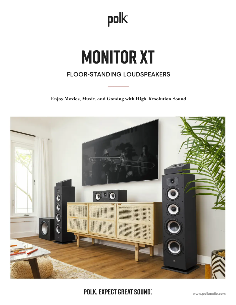 Image de la première page du manuel de l'appareil Monitor XT70