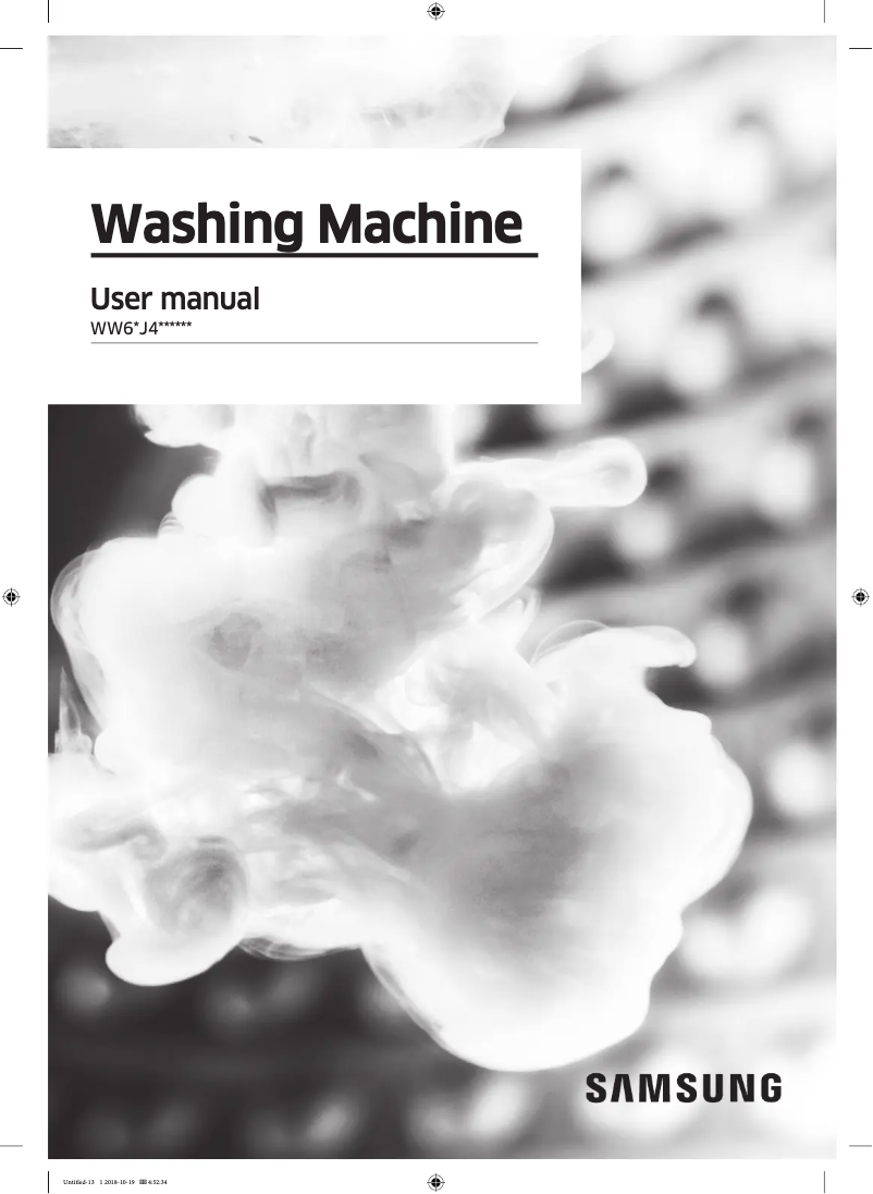 Image de la première page du manuel de l'appareil WW60J4210JW1