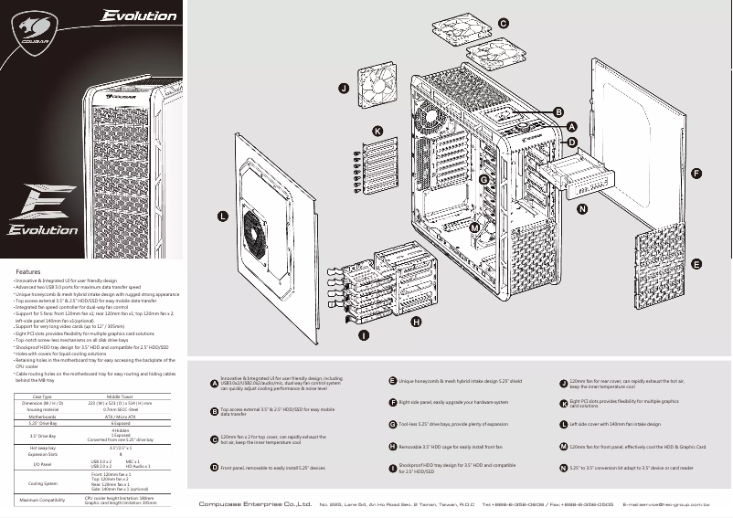 Image de la première page du manuel de l'appareil Evolution BO