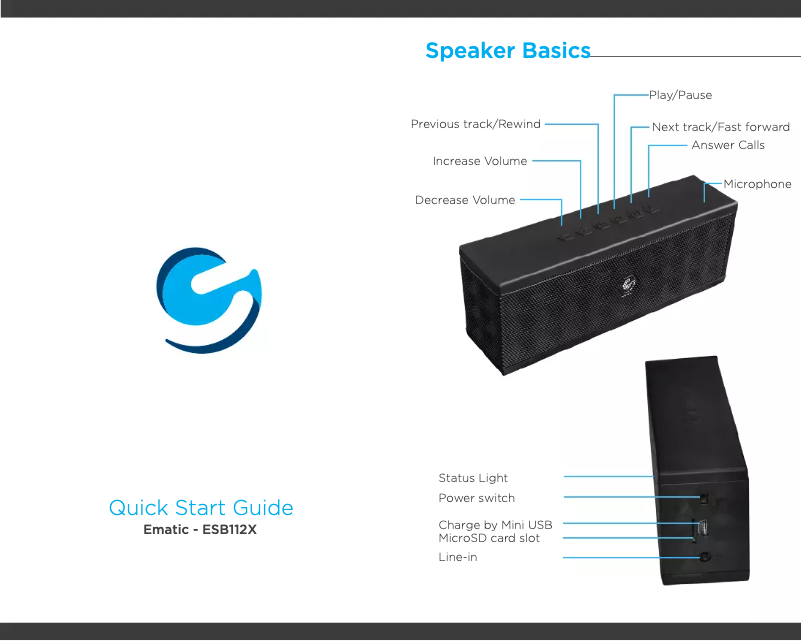 First page image of the manual for ESB112X